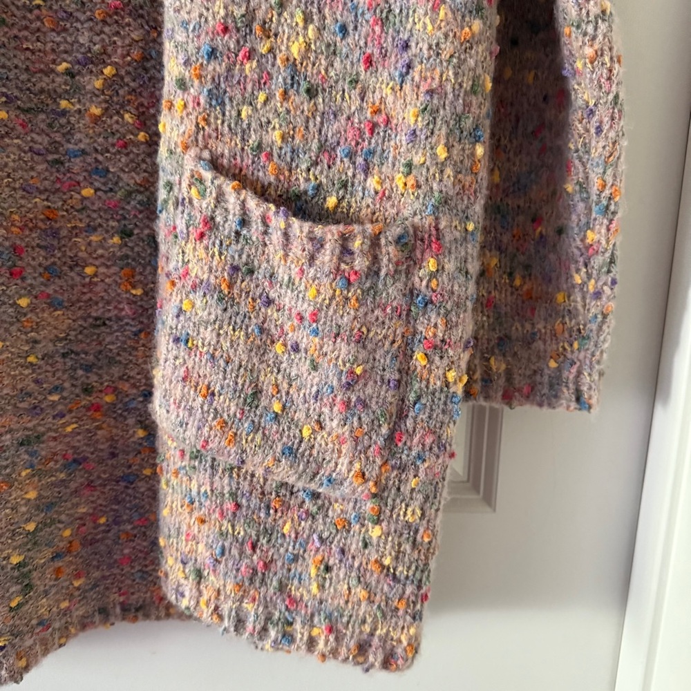 NWOT • Sienna Sky Colorful Confetti Chunky Knit Cardigan - Picture 6 of 7